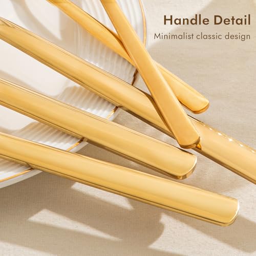 18 10 Large Hostess Gold Serving Utensils (5 / Gold)