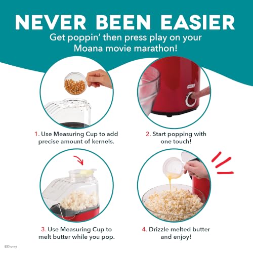 Disney Dash Moana Fresh Pop Popcorn Maker (Blue - Disney Moana / 16 cups)