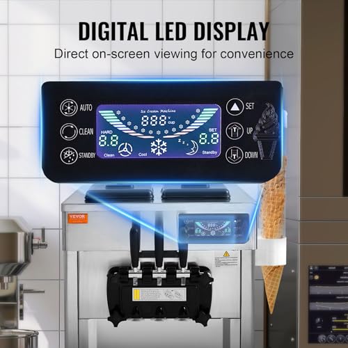 Commercial Ice Cream Machine (New Countertop 3 Flavors Flagship Model)