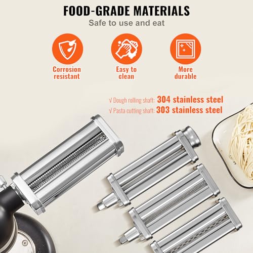 Pasta Attachment for KitchenAid Stand Mixer (3 SET)