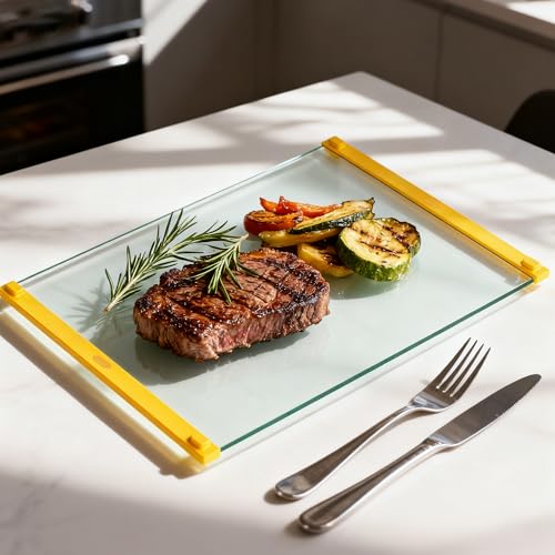 Small Glass Cutting Board (Yellow-Small)