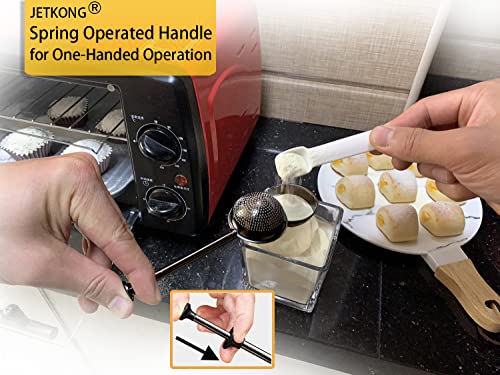 Powdered Sugar Shaker Duster Flour Dispenser Shaker with 18
