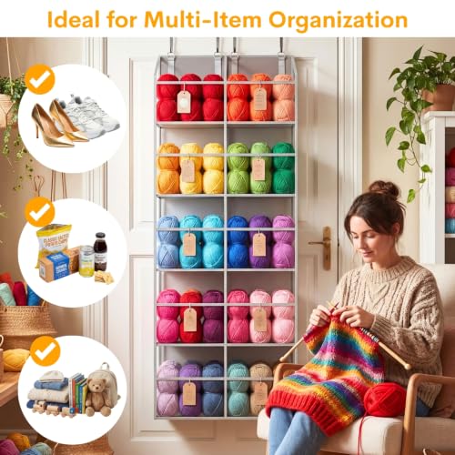 Over the Door Organizer 5 Tiers (Clear - 5 Tiers)