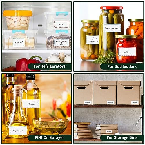 1000 Removable Freezer Labels (1000pcs 1" x 2" / Multicolored, Red Green Blue in Turn)