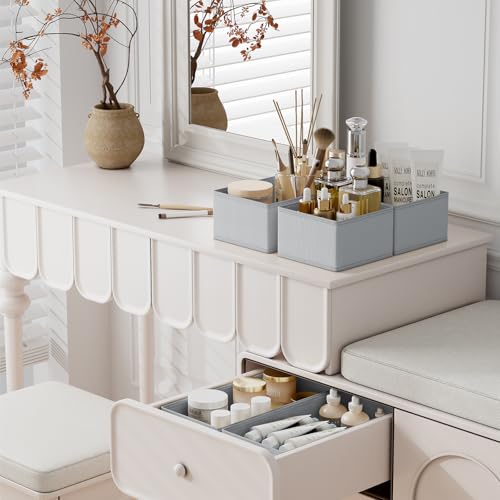 Drawer Organizer Clothes Storage (Gray / 18 Pack)