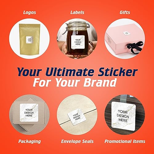 100 Custom Vinyl Stickers (100 Count)