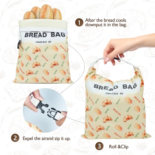 2 Pack Beeswax Bread Bag (Rosemary &Wheat)