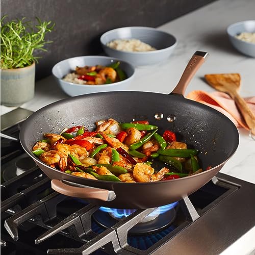 Symmetry Hard Anodized Nonstick Stir Fry (14" / Chocolate)