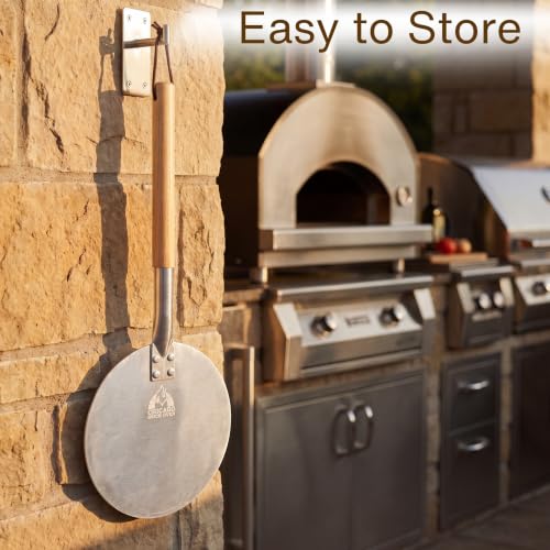 9 Inch Aluminum Turning Pizza Peel (Premium - Aluminum / 9" Turning Peel - 31.5" Overall)