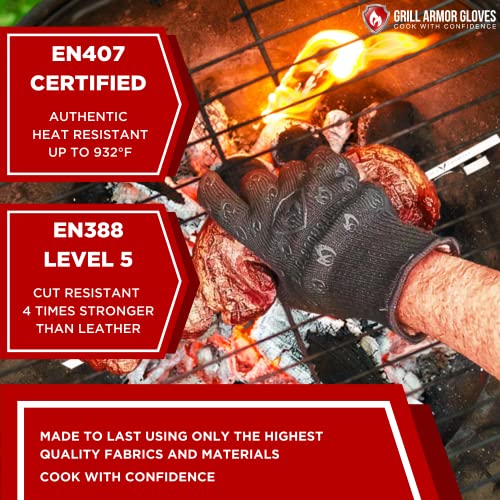 Grill Armor Oven Gloves with Fingers