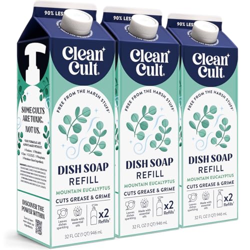 Dish Soap Liquid Refills (32 Fl Oz (Pack of 3))