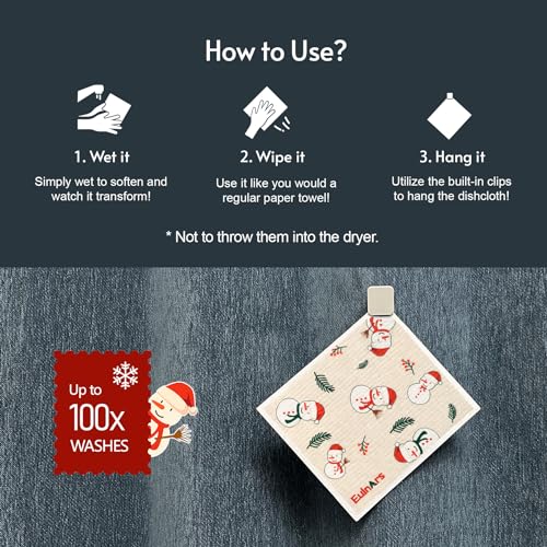 Reusable Paper Towels (Christmas)