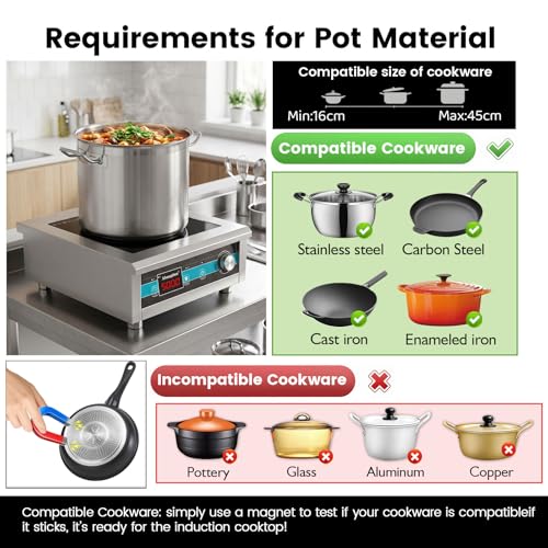 Commercial Induction Cooktop