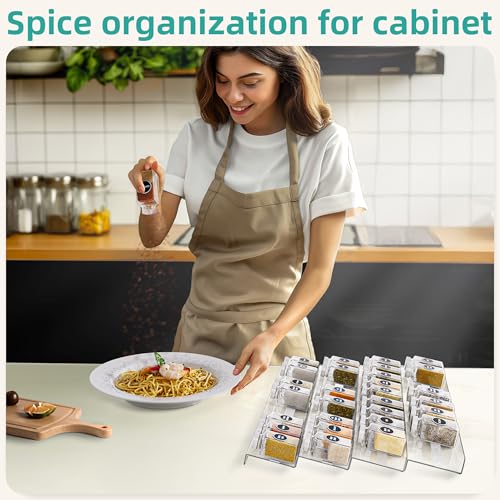 Acrylic Spice Drawer Organizer (8 Pack)