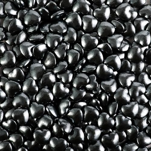 Black Heart Shapes Sprinkles (4.58 Ounce)
