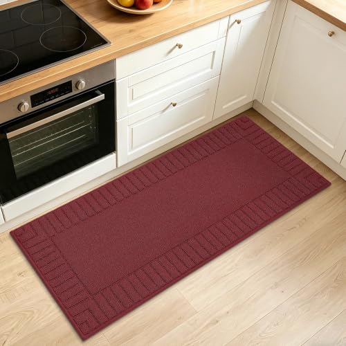 Kitchen Rugs 20"x48" (Burgundy Red / 20" X 48" (Rectangular))