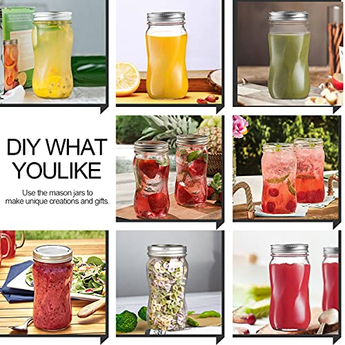 16oz Regular Mouth Mason Jars (16 PACK)