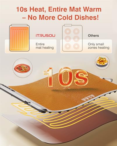 Warming Mat for Food (Light Grey / Large)