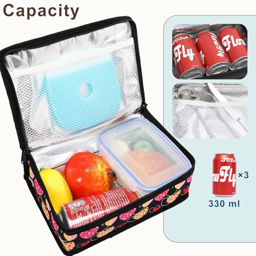 Small Lunch box Insulated Soft Bag Mini Cooler Back to School Thermal Meal Tote Kit for Kids