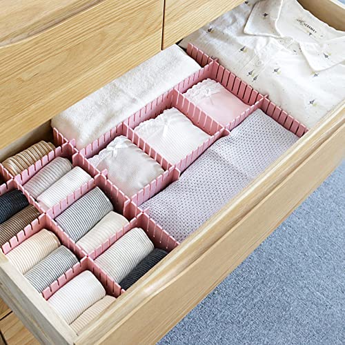 40Pcs Grid Drawer Dividers (Pink)