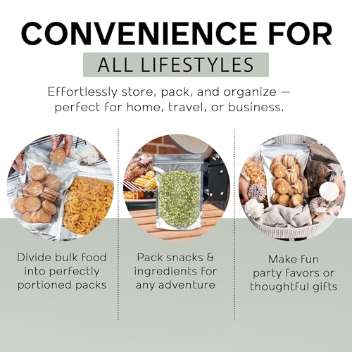 150 Resealable Food Storage Bags (6 x 8.75 inches (15 x 22 cm))