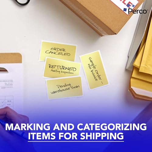 Metallic Gold 3x5 Inch Perforated Sticker Labels (Mini Roll / Metallic Gold)