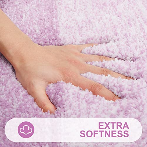 Luxury Toilet Rugs U (24" X 24" Contour Rug / Pinkish-purple)