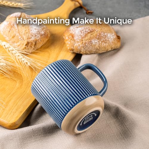 Coffee Mugs Set of 4 (Moonlight Blue / Set of 4 (16 Ounces))
