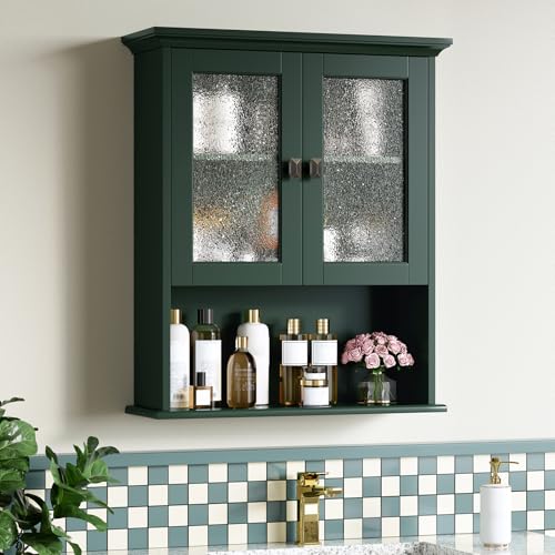 Bathroom Cabinet Wall Mount (Forest Green)