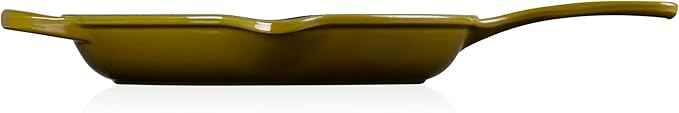 Le Creuset Enameled Cast Iron Signature Round Skillet, 10.25”, Olive