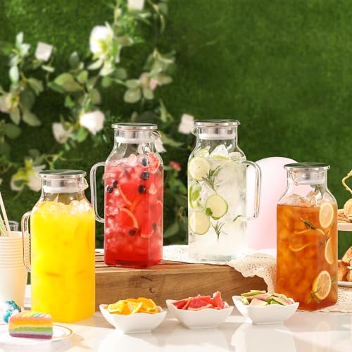 4 Pack 2 Liters (68 oz Clear)