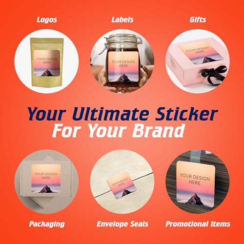Custom Vinyl Stickers Your Image (100 Count)