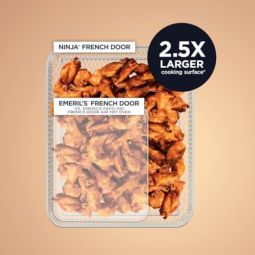 French Door Premier Air Fry Oven with Cutting Board (Silver + Cutting Board)