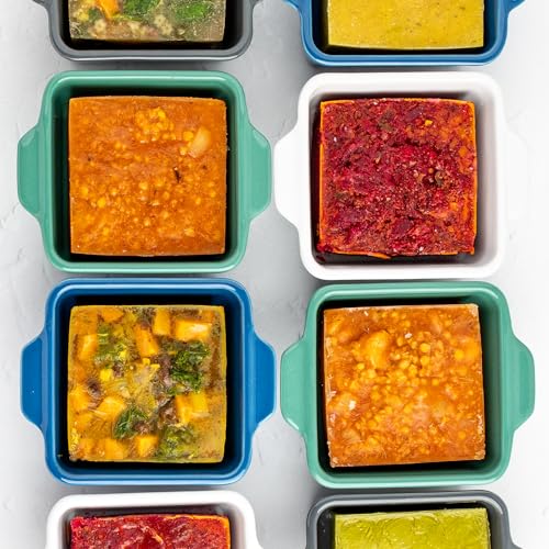 5x5" Ceramic Baking Dishes with Lids (Charcoal / 5"x5" - MADE IN USA)