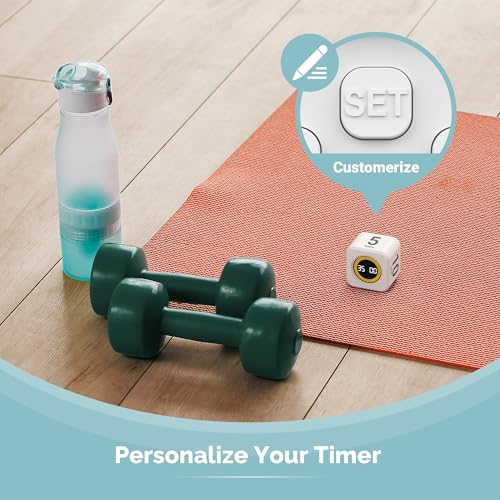 Pomodoro Cube Timer Productivity Visual Timer (Black & White)