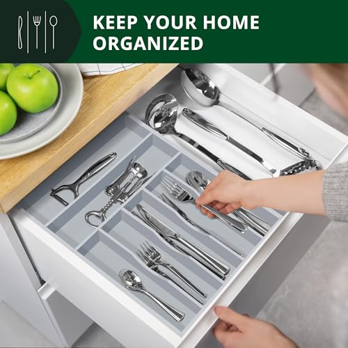 Luxury Bamboo Kitchen Drawer Organizer