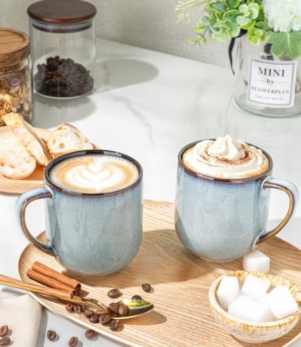 Ceramic Coffee Mugs Set of 6 (reactive glaze-6 / set of 6)