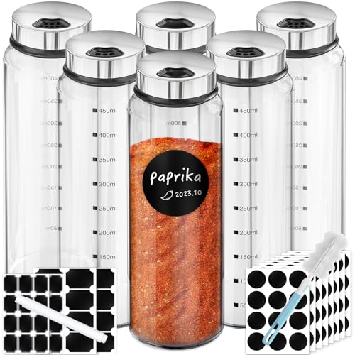 Glass Spice Jars (15oz / 450ml)
