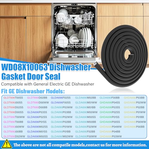 Upgraded WD08X10063 Dishwasher Door Seal