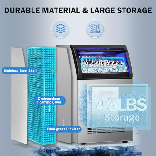Ice Maker Machine Commercial (150Lbs/24H-LMC55)