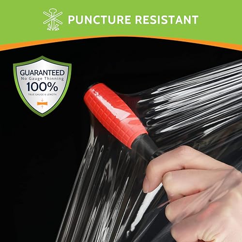PSBM Cast Hand Stretch Wrap Plastic Shrink Film 12" x 2000' 60 GA 4 Rolls