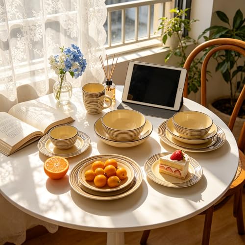48 Piece Dinnerware Set (Bamboo / Service for 8 - 48pc Set)