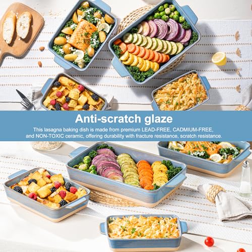 Casserole Dishes for Oven (Blue Yellow)
