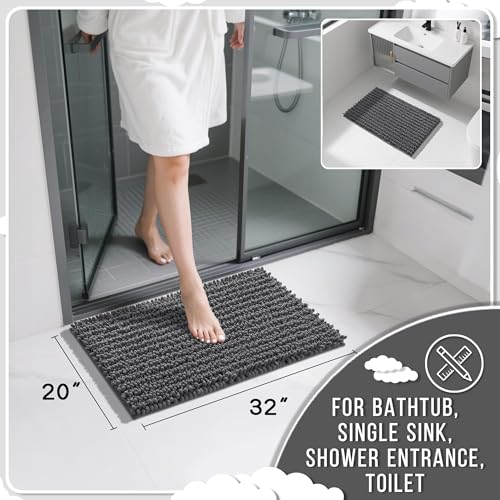 Bathroom Rugs Non Slip Washable 32x20 Inch