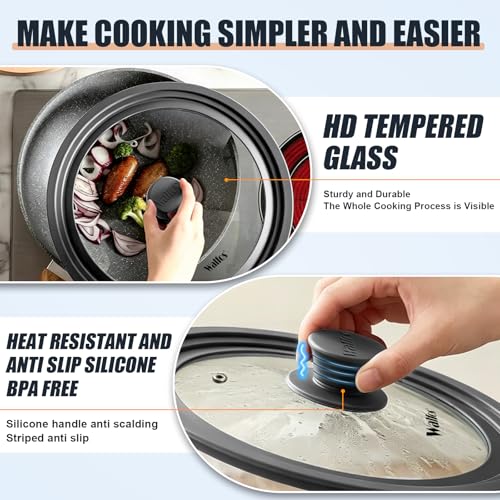 Universal Lid for Pots (11 + 12 + 12.5 inch / Gray)