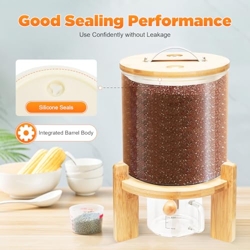 Glass Rice Dispenser (5L/1.32Gal)