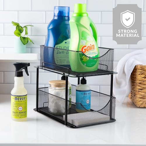 Pull Out Under Sink Organizer (1 Pack / Black)