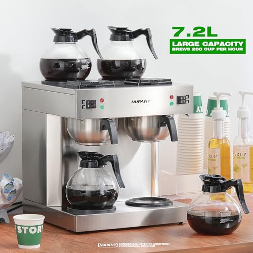 Dual Drip Commercial Coffee Maker (1.8LX 2)
