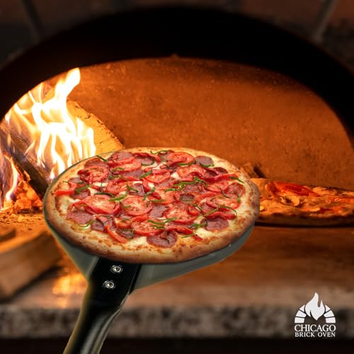 7 Inch Perforated Turning Pizza Peel with Long Handle