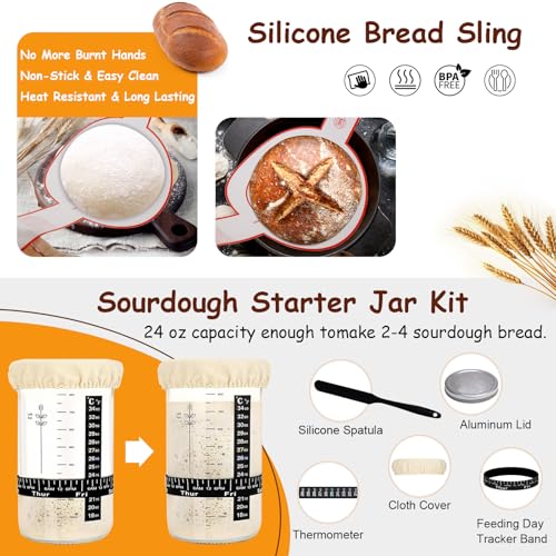 Sourdough Starter Kit (Oval & Round & Jar)